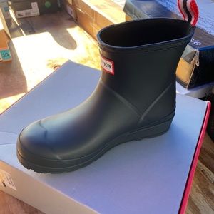 Women's Original Play Short Rain Boots: Black